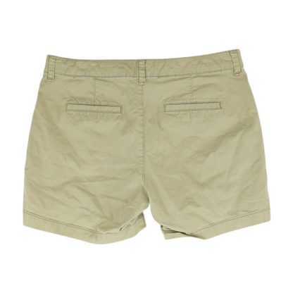 Beige Solid Chino Shorts