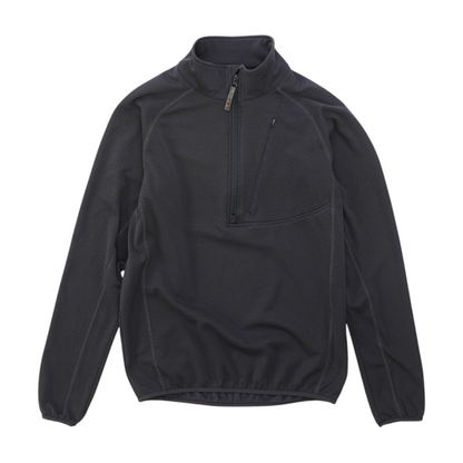 Gray Solid 1/4 Zip Pullover
