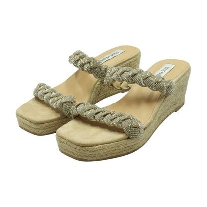 Silver Wedged Sandals