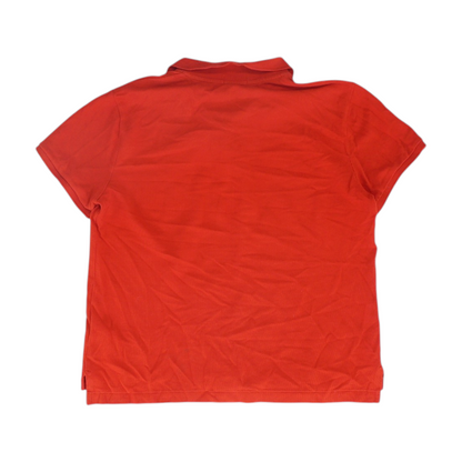 Red Solid Short Sleeve Polo