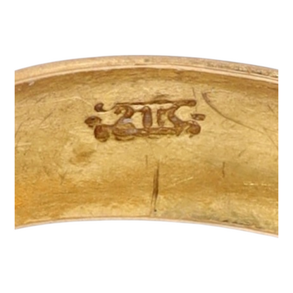 21K Yellow Gold Band Ring