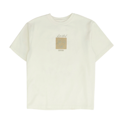 Cream Solid T-Shirt