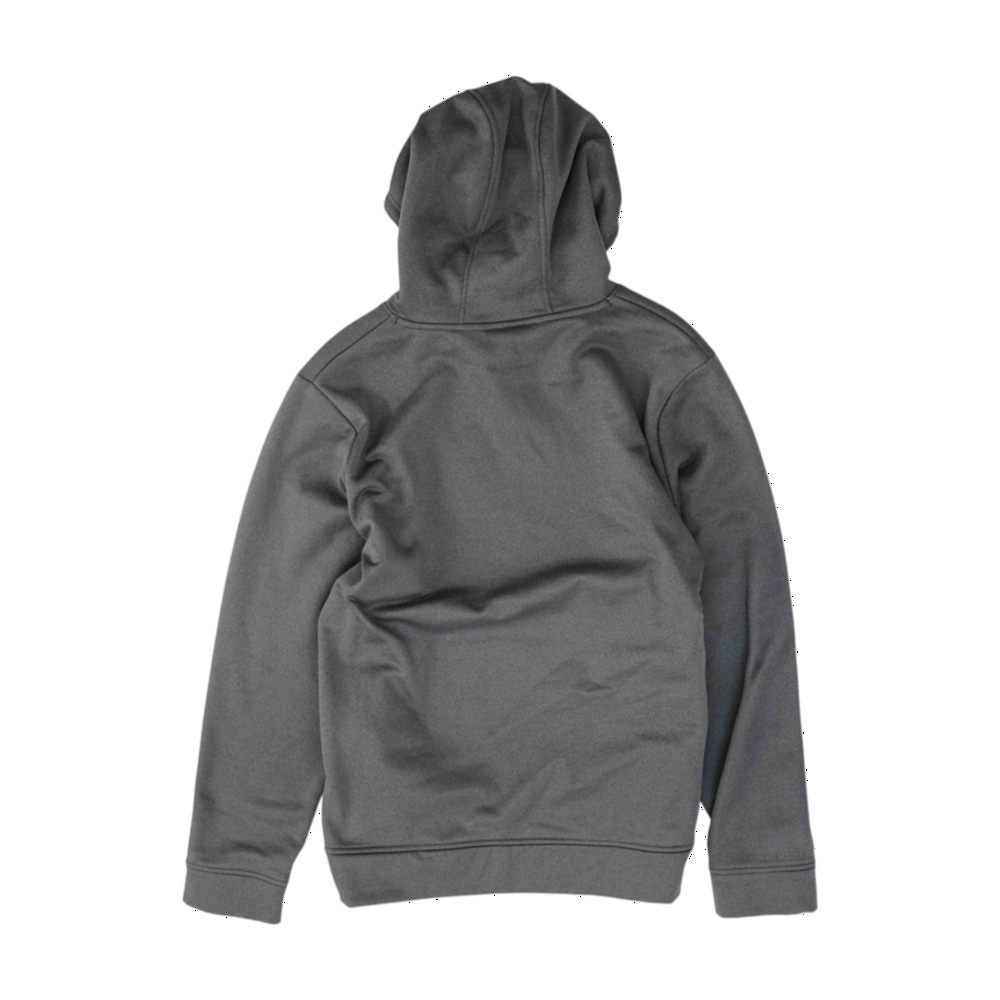 Gray Solid Hoodie Pullover
