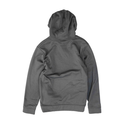 Gray Solid Hoodie Pullover