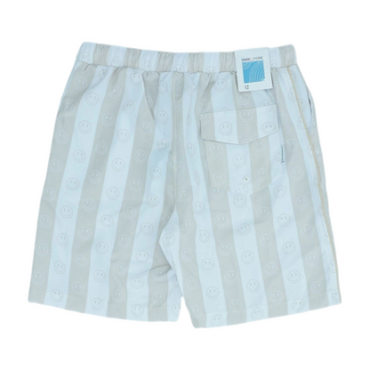 Beige Striped Active Shorts
