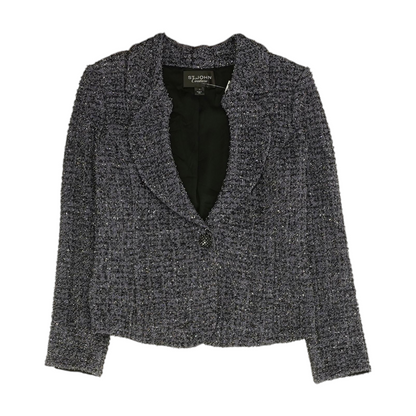 St. John Couture Purple Abstract Blazer – Image 1