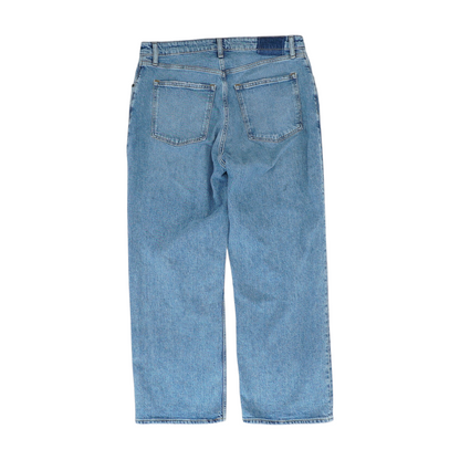 Black Short Wide Leg Jeans