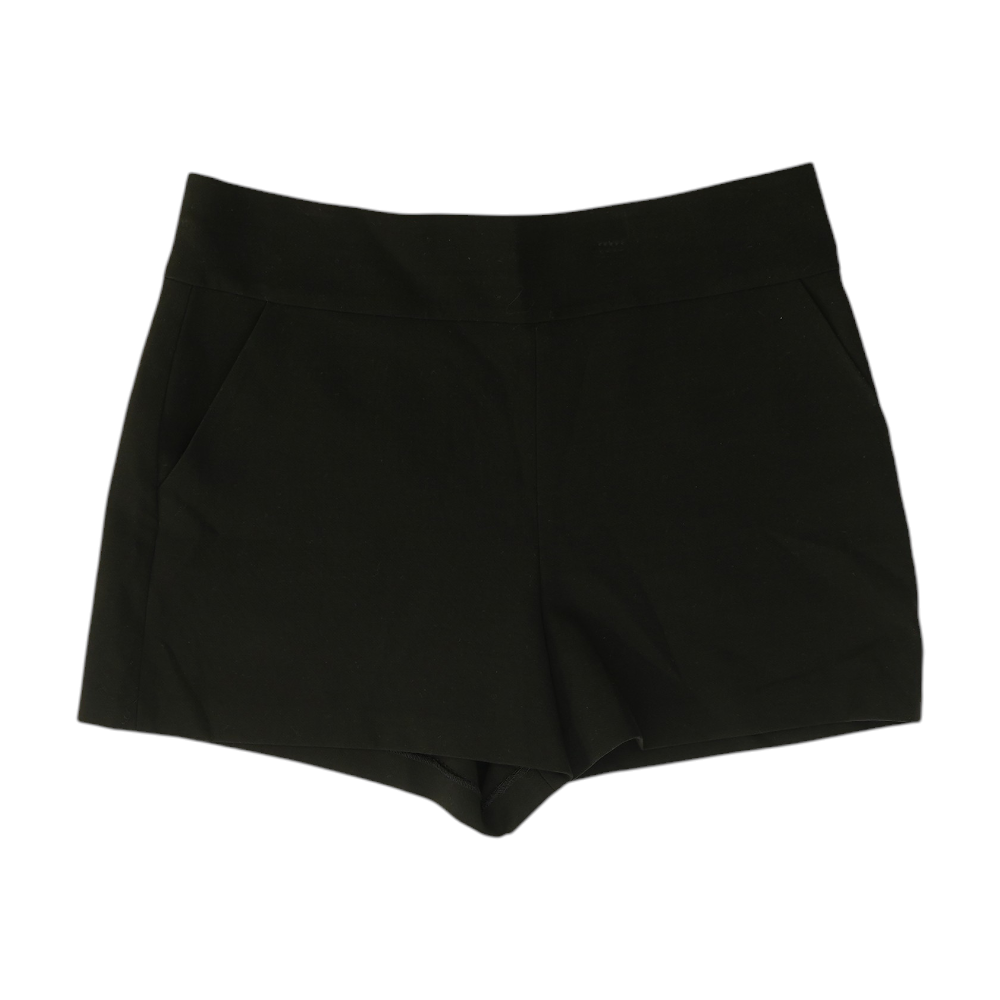 Black Solid Chino Shorts