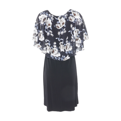 Black Floral Midi Dress