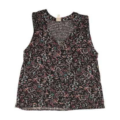 Multi Graphic Sleeveless Blouse