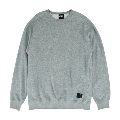 Gray Solid Sweatshirt Pullover