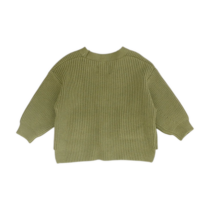 Green Cardigan Sweater