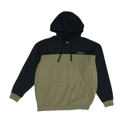 Black Color Block Hoodie Pullover