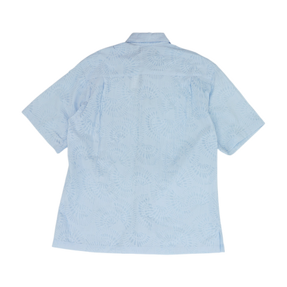 Blue Print Short Sleeve Button Down