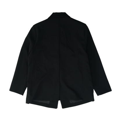 Black Solid Blazer