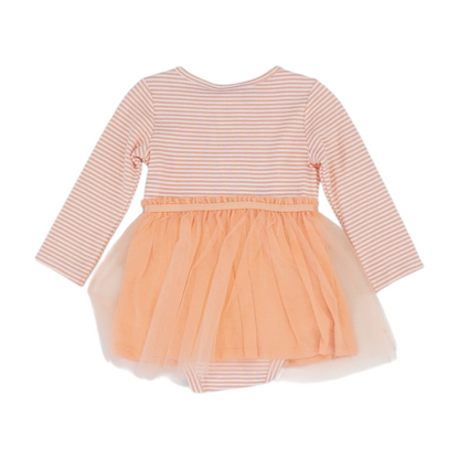 Orange Striped Dress