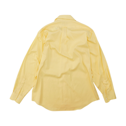 Yellow Solid Long Sleeve Button Down