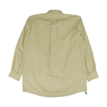 Yellow Solid Long Sleeve Button Down