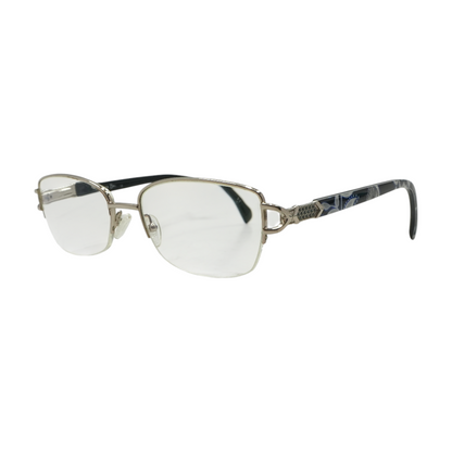Silver Margaret Oval Prescription Eyewear
