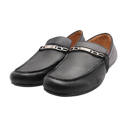 Black Slip-On Dress Shoes