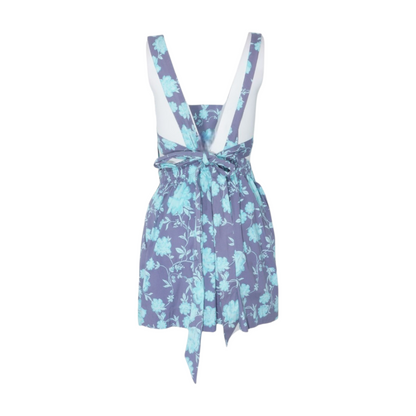 Blue Floral Midi Dress