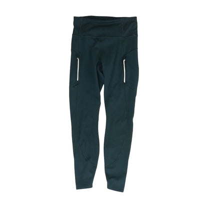 Green Solid Leggings