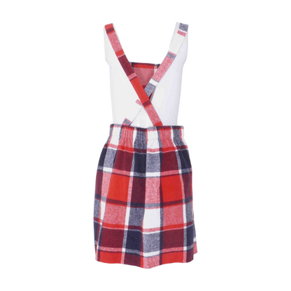 Red Plaid Mini Dress