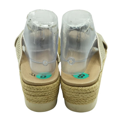 Gold Wedged Sandals