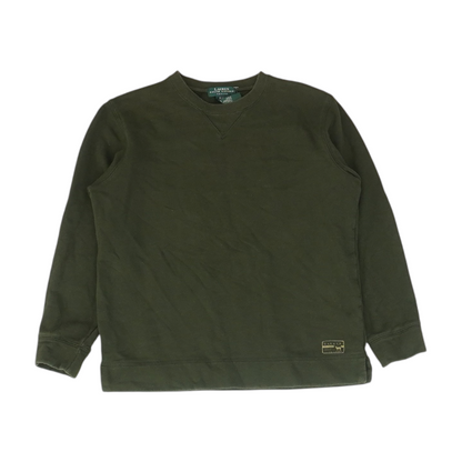Olive Petite Solid Sweatshirt Pullover