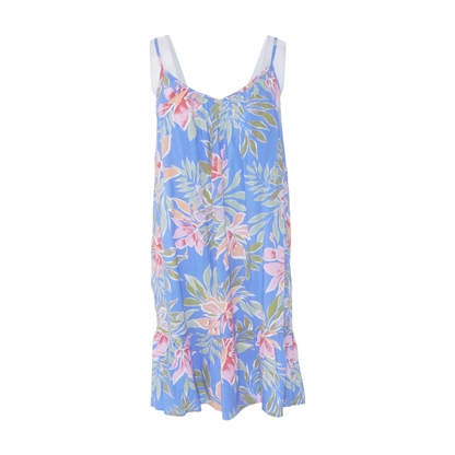Blue Floral Mini Dress