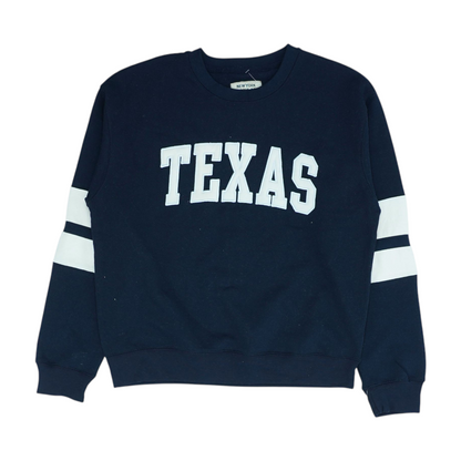 Navy Solid Sweatshirt Pullover