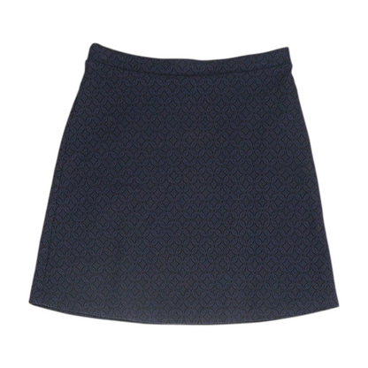 Navy Print Mini Skirt