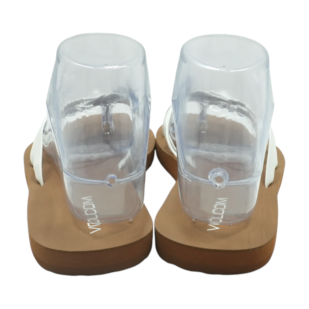 Volcom White Flip-Flop Sandals – Image 3