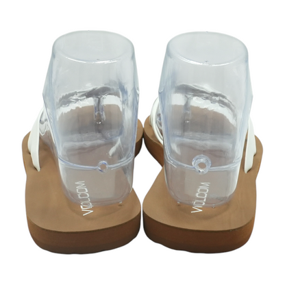 Volcom White Flip-Flop Sandals – Image 3