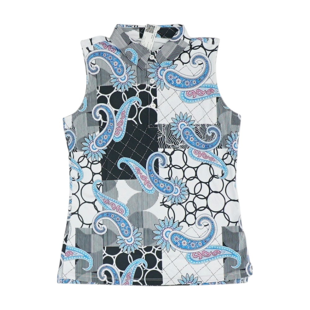 Blue Graphic Blouse