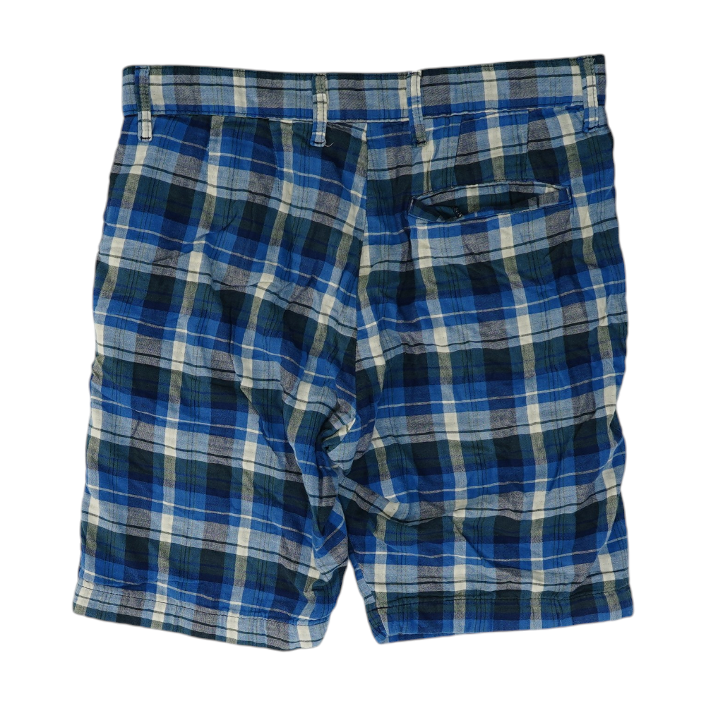 Splendid Blue Plaid Casual Shorts – Image 2