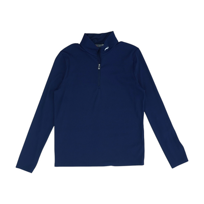 Navy Solid 1/4 Zip Pullover