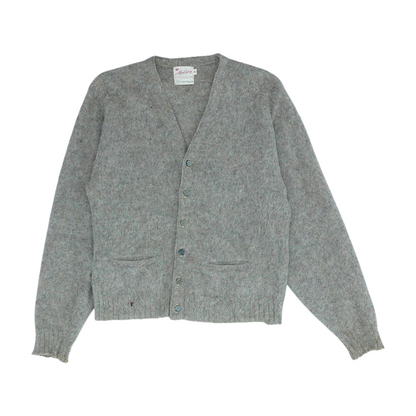 Vintage Brown Solid Cardigan Sweater