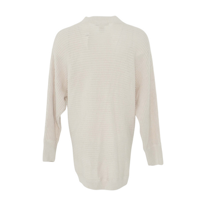 Beige Plus Cardigan Sweater