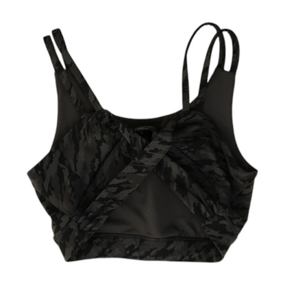 Charcoal Print Sports Bra