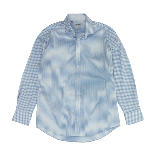 Blue Check Long Sleeve Button Down