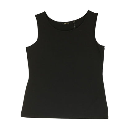 Black Solid Sleeveless Blouse