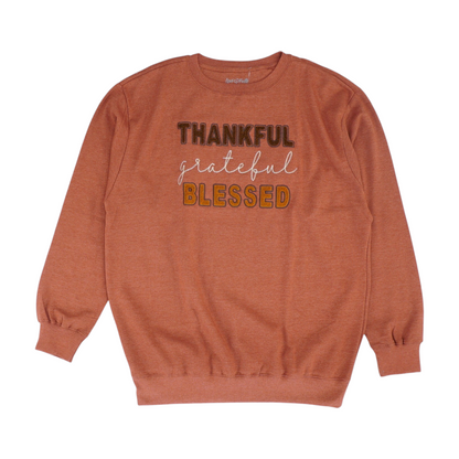 Rust Plus Size Graphic Sweatshirt Pullover