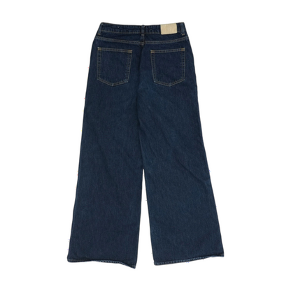 Navy Wide Leg Jeans