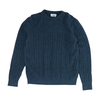 Navy Solid Pullover Sweater