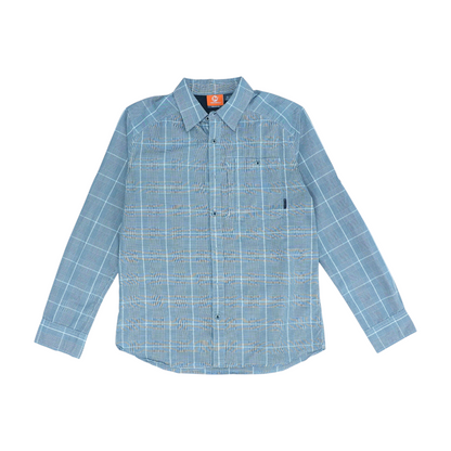 Black Plaid Long Sleeve Button Down
