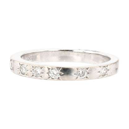 .25 ct 18K White Gold Star Set Diamonds Band