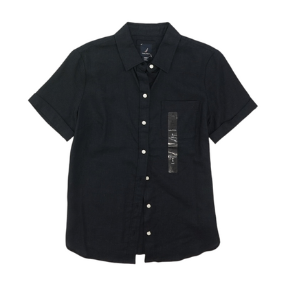 Navy Button Down