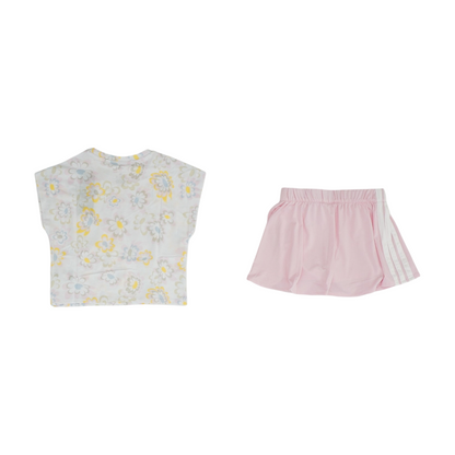 Pink Floral Short Sleeve Set