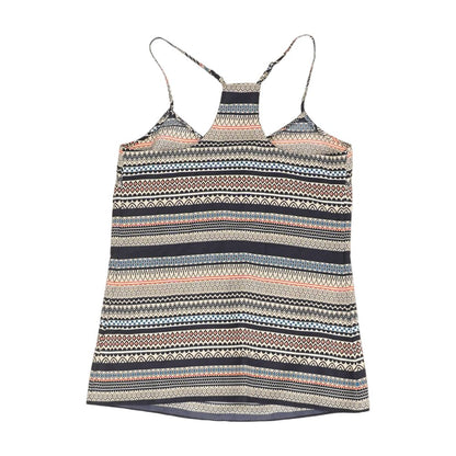 Navy Graphic Sleeveless Blouse